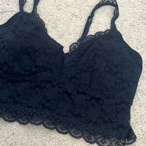 Lace Bralette in Navy